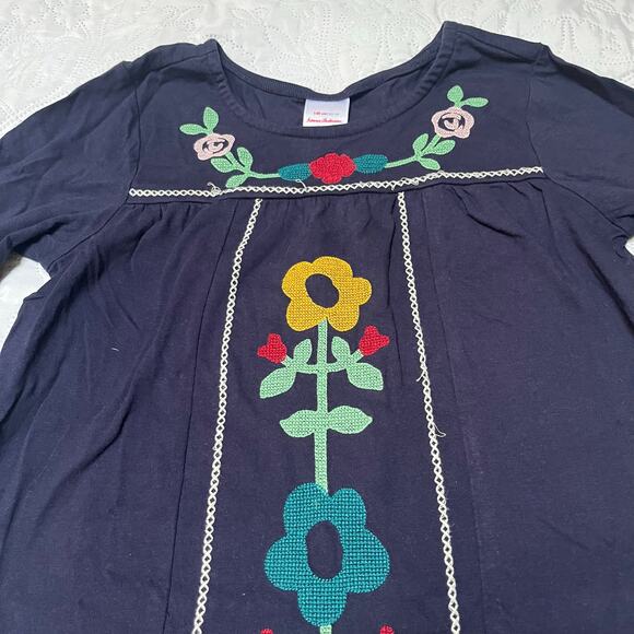 Hanna Andersson Wintry Wonderland Embroidered Dress Size 10 - Picture 5 of 5